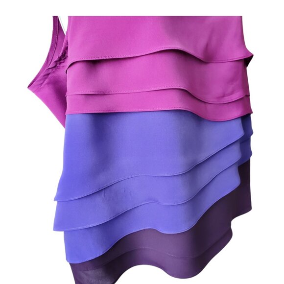 NEW YORK & CO PURPLE OMBRE DRESS TANK SIZE XL - Picture 4 of 6